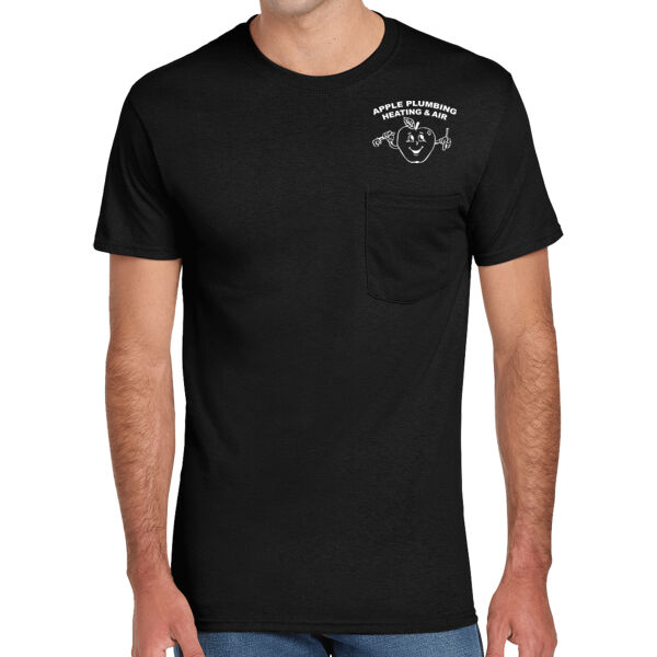 Short Sleeve Tee with Pocket--White Graphics Thumbnail